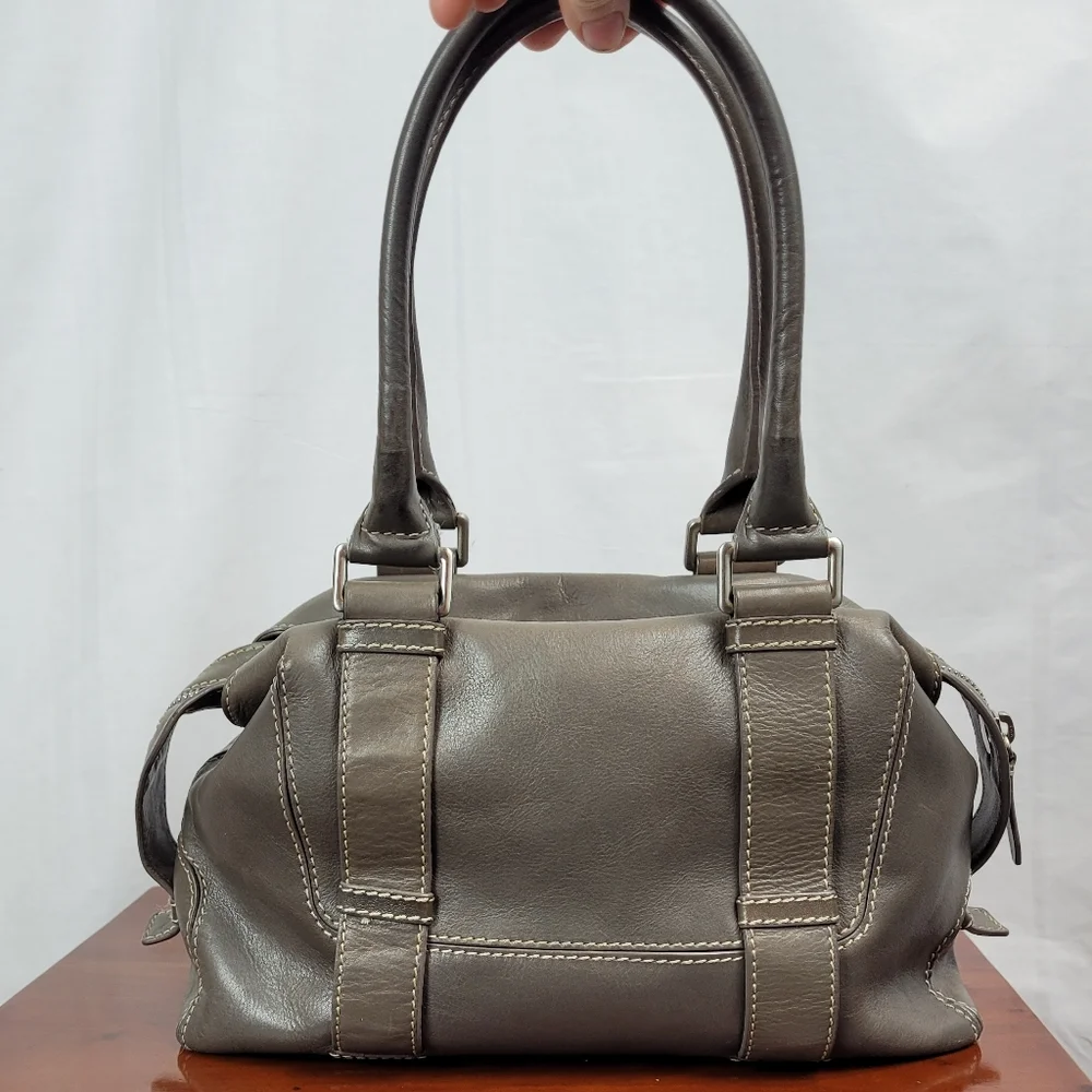 Michael Kors Olive Green Leather Shoulder Bag - Picture 9 of 14